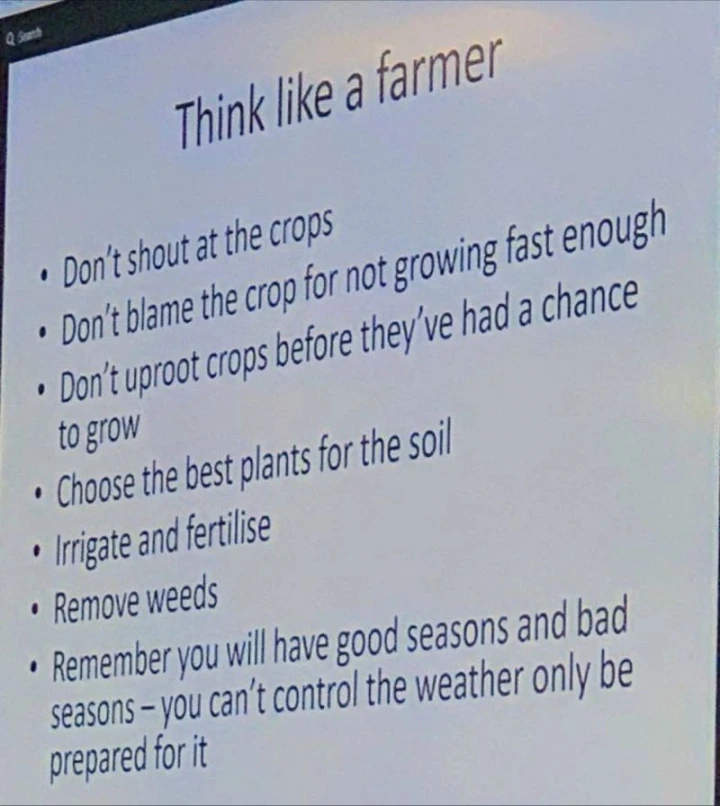 Great leaders think like a farmer