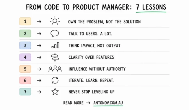 From Code to Product Manager: 7 Lessons