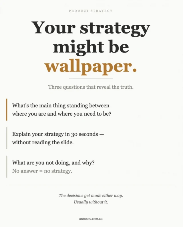 Your strategy sucks!