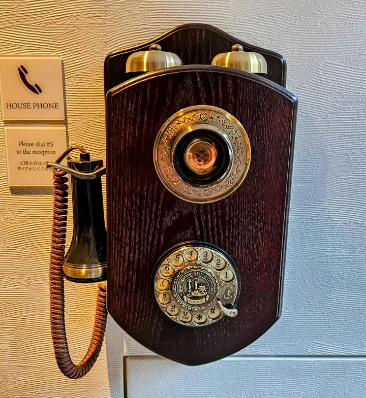 Vintage-style wall telephone