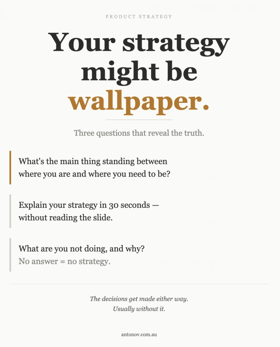 Your strategy sucks!